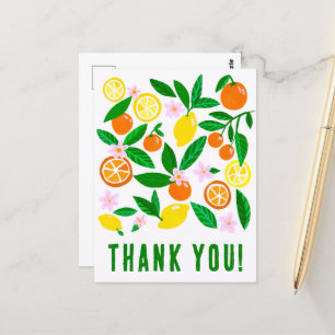 Danke Ihnen Citrus Celebration Benutzerdefinierte  Postkarte