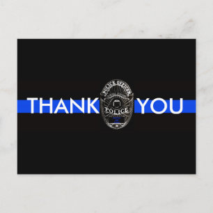 DANKE IHNEN FÜR DIE POLIZEI POSTKARTE