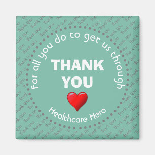 DANKE IHNEN Gesundheitswesen Hero Anpassbare AQUA Magnet