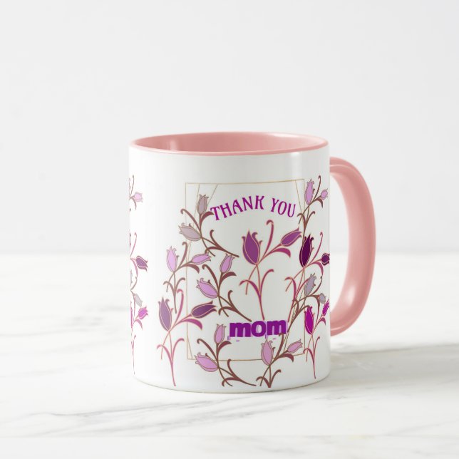DANKE IHNEN MAMA TASSE EINFACH ART GIFT FÜR JEDEN  (VorderseiteRechts)