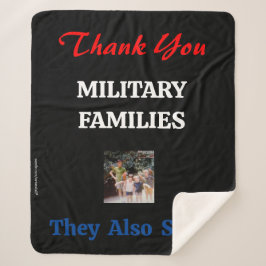 DANKE IHNEN MILITÄRISCHE FAMILIEN SHERPADECKE