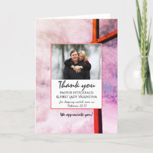 DANKE IHNEN PASTOR Scripture FOTOKARTE