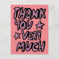 DANKE IHNEN SEHR VIEL Bubble Letters Lila Pink