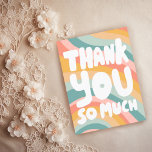 DANKE IHNEN SO VIEL Pastell Rainbow Stripes CUSTOM Postkarte<br><div class="desc">Handgemachte Karte für Sie! Passen Sie mit Ihrem eigenen Text an oder ändern Sie die Farben. Karo meinen Shop für viel mehr Farben und Designs oder lass mir wissen,  wenn Sie etwas Sonderanfertigungen wollen!</div>