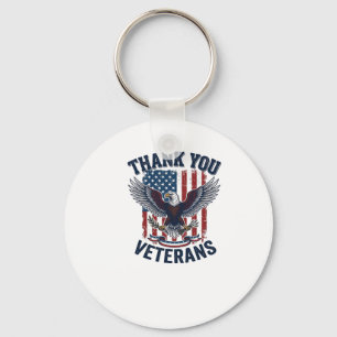 Danke Ihnen Veteranen Patriotischer Adler Vintage Schlüsselanhänger