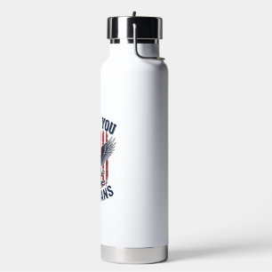 Danke Ihnen Veteranen Patriotischer Adler Vintage Trinkflasche