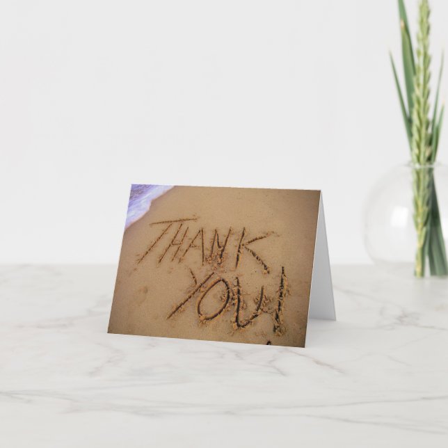 Danke im Sand (Vorderseite)