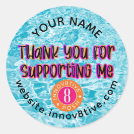 Danke Innov8tive Posh Label Runder Aufkleber