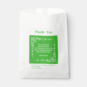 "Danke", Irish Segen Celtic Braids (#1) Geschenktütchen