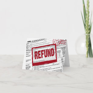 Danke, IRS-Formular Dankeskarte