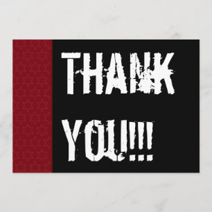 Danke, Jahr rotes Schwarz-weißes W1978 zu Dankeskarte