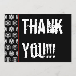 Danke Jahr-Überraschungs-Schwarz-weißes Rot W1976