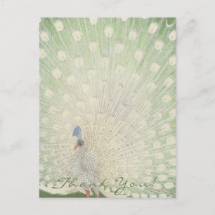 Danke Japanische Kunst Pfau Postkarte