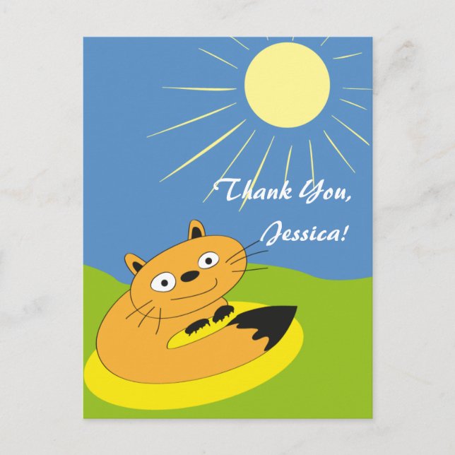 Danke, Jessica! Postkarte (Vorderseite)