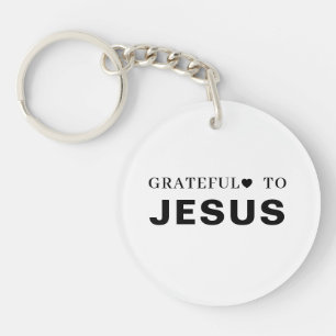 Danke Jesus Christliches Glaubensherzdesign Schlüsselanhänger