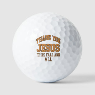 Danke Jesus, diesen Herbst und alle – Varsity-Stil Golfball
