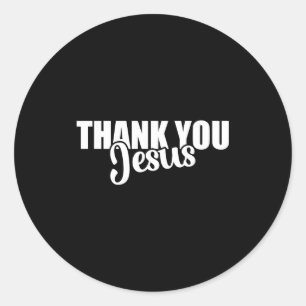 Danke Jesus Glaube Basierte Christliche Bibel Gosp Runder Aufkleber