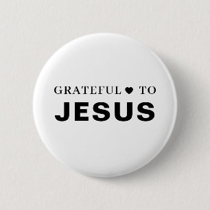 Danke Jesus Moderne christliche Glaubensgestaltu Button