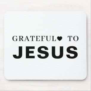 Danke Jesus Moderne Christliche Glaubensherz Mousepad