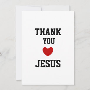 Danke, Jesus   Modernes Christliches Glaubensherz Einladung