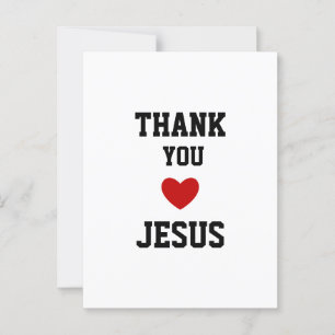 Danke, Jesus Modernes Christliches Glaubensherz Postkarte