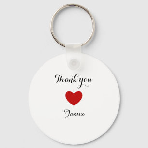 Danke, Jesus Modernes Christliches Glaubensherz Schlüsselanhänger