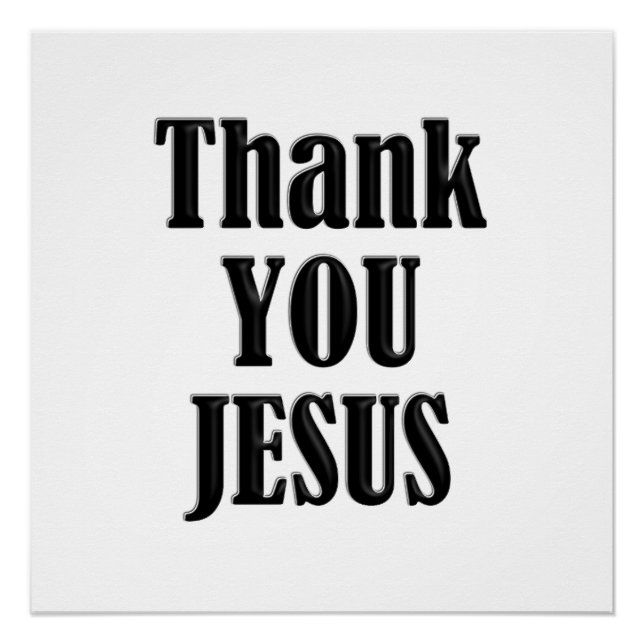 DANKE, JESUS POSTER (Vorderseite)