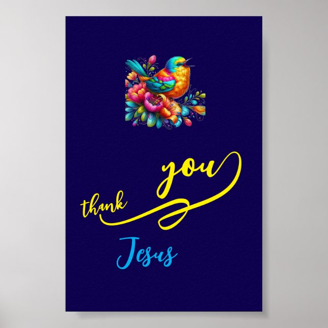 Danke Jesus Poster (Vorne)