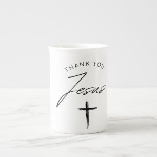 Danke Jesus Tasse, Bible Verse Christliche Bibel Prozellantasse