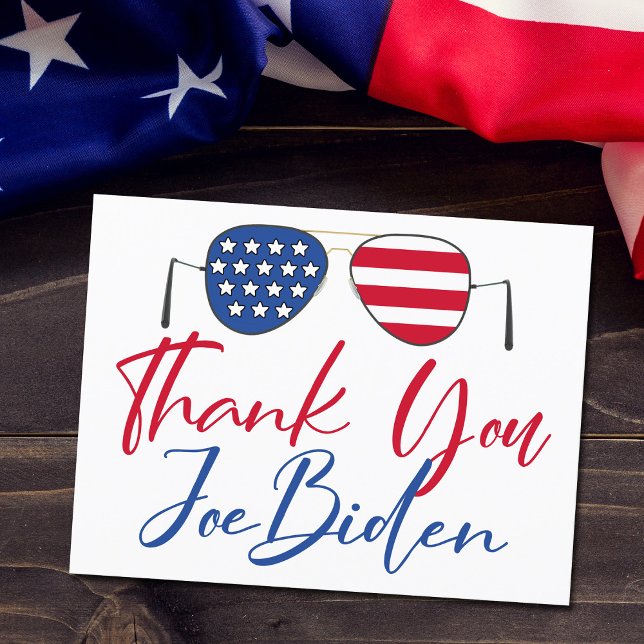 Danke Joe Biden Postkarte (Von Creator hochgeladen)