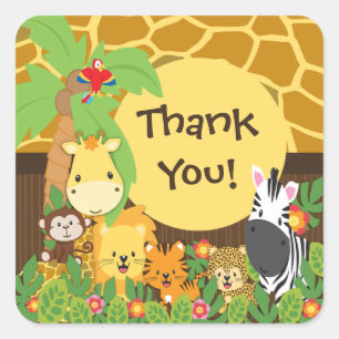 Danke Jungle Safari Baby Animals Sticker
