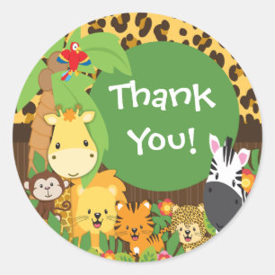Danke Jungle Safari Baby Animals Sticker
