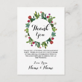 Danke kardiert Kaktus-Kranz-Fiesta-Hochzeit