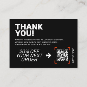 Danke Karte einfügen Rabattcode