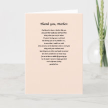 Danke Karte (für Mütter)