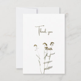 Danke Karte mit wilden Blume