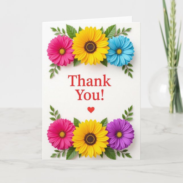 Danke Karte, Wertungskarte, Danke Feiertagskarte (Vorderseite)