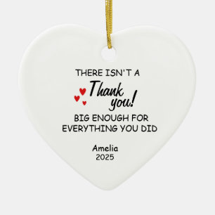 Danke, Keepake, Personalisiert danke, Geschenk Keramik Ornament