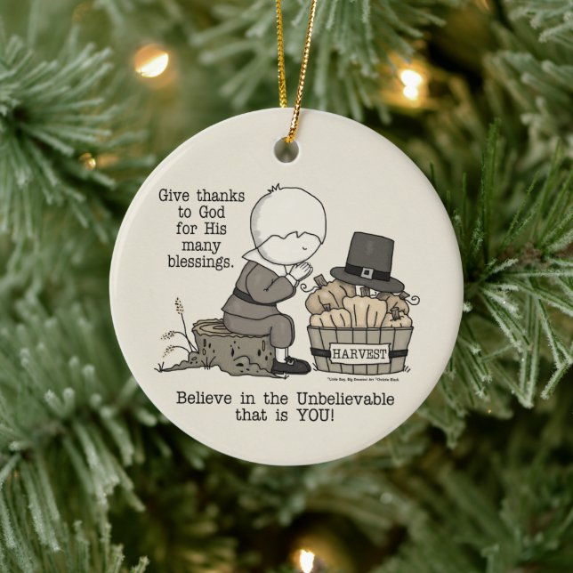 Danke Keramik Ornament (Baum)