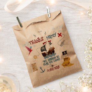 Danke Kids Pirate Gastgeschenk Geburtstag Geschenktütchen