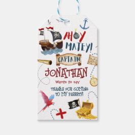 Danke Kids Pirate Party Baby Geburtstag Geschenkanhänger
