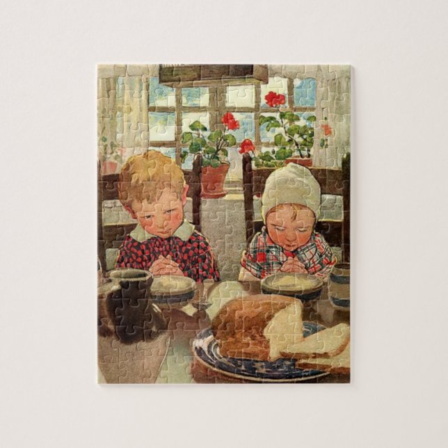 Danke Kinder von Jessie Willcox Smith Puzzle (Vertikal)