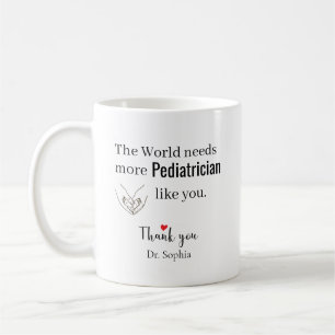 Danke Kinderarzt Benutzerdefinierter Name Kaffeetasse