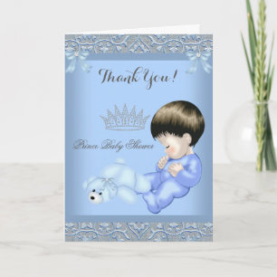 Danke Kleiner Prinz Baby Shower Junge Blau