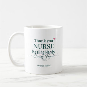 Danke Krankenschwester Heilende Hände Sorgendes He Kaffeetasse