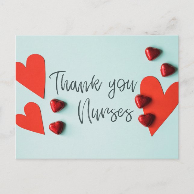 Danke, Krankenschwester Postkarte (Vorderseite)