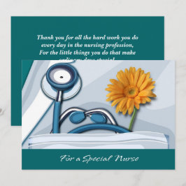 Danke, Krankenschwester. Stethoscope und Daisy Car