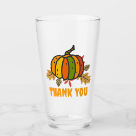 Danke, Kürbis Glas