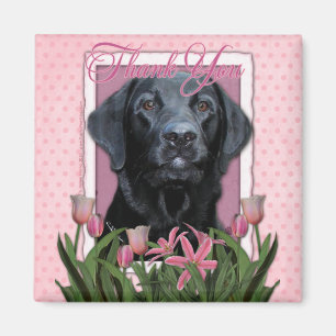 Danke - Labrador - Schwarzes - Messgerät Magnet
