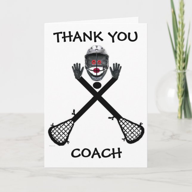Danke Lacrosse-Trainer (Vorderseite)